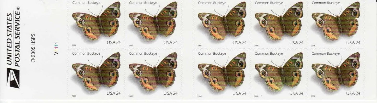 2006 Common Buckeye Butterfly  First Class Postage Stamps